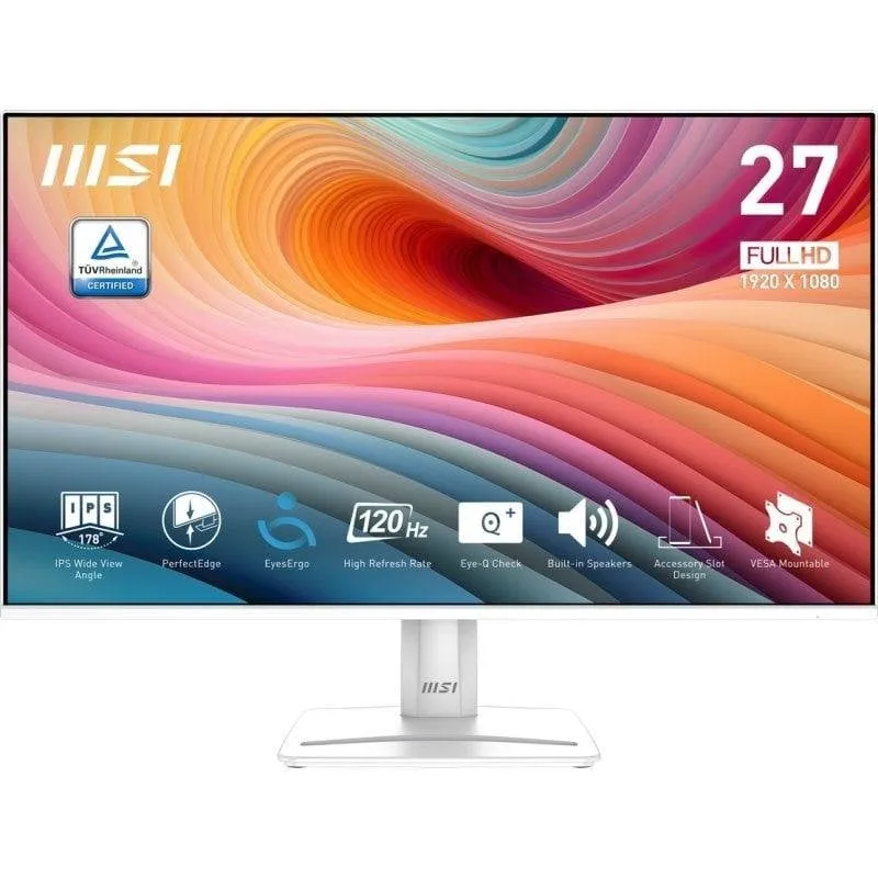 Monitor PC MSI PRO MP275W E2 27" FullHD 120Hz IPS Speaker Adaptive Sync 1ms - immagine 1