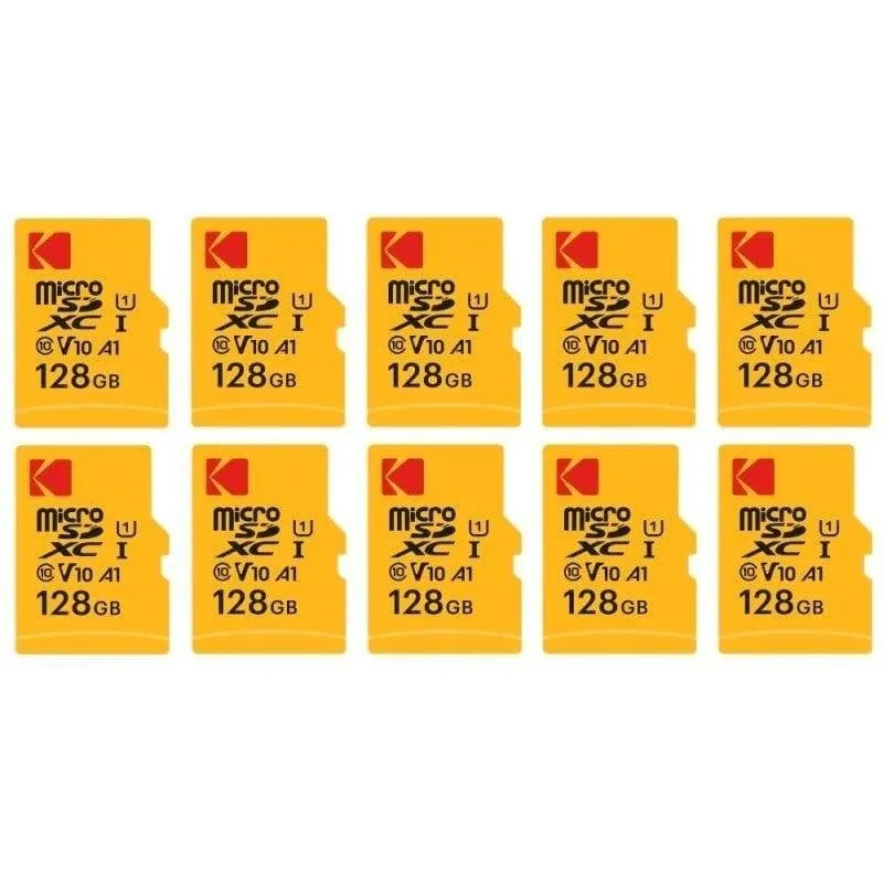 Scheda Kodak Micro SDXC 128GB con adattatore SD pack 10 - immagine 1
