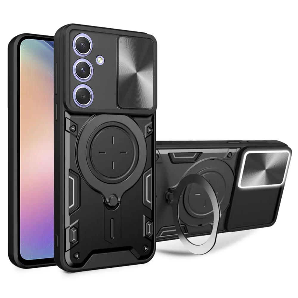 Custodia per Samsung Galaxy A54 A546, Techsuit, CamGuard Pro, Nera - immagine 1