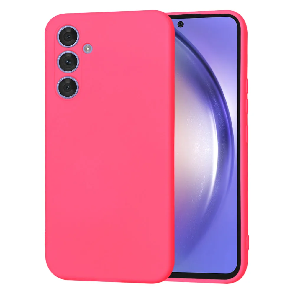 Custodia per Samsung Galaxy A54 A546, Techsuit, SoftFlex, Rosa Scuro - immagine 1