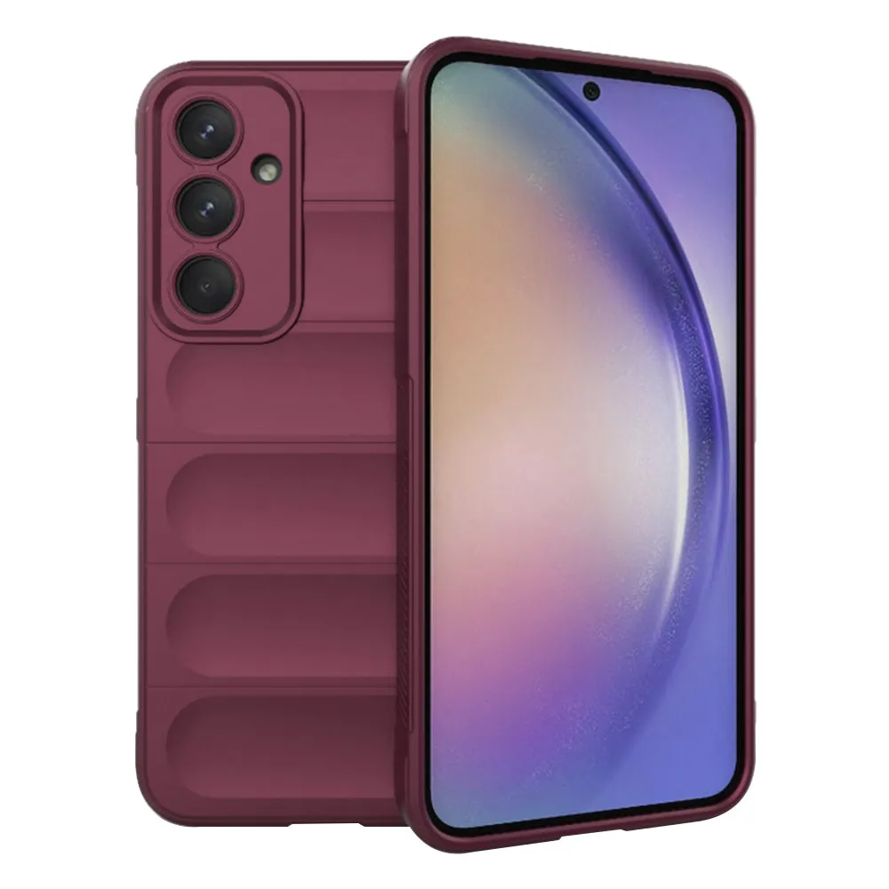 Custodia per Samsung Galaxy A54 A546, Techsuit, Magic Shield, Vinaccia - immagine 1