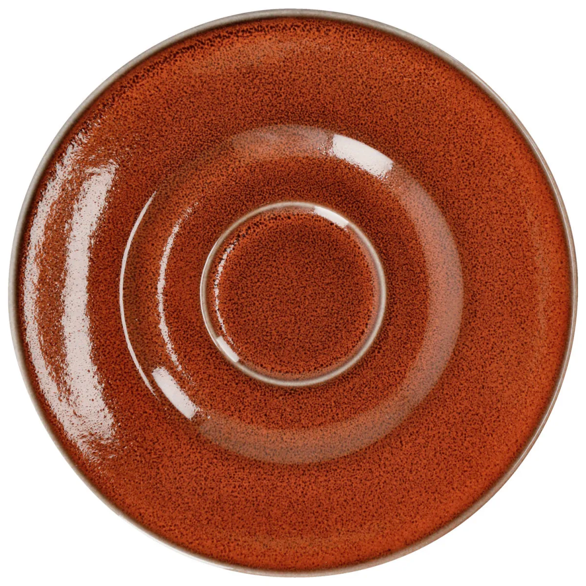 6x VEGA Piattino per tazza cappuccino Oriente; 16.5 cm (Ø); terracotta; rotonda; 6 pz. / Pacco - immagine 1