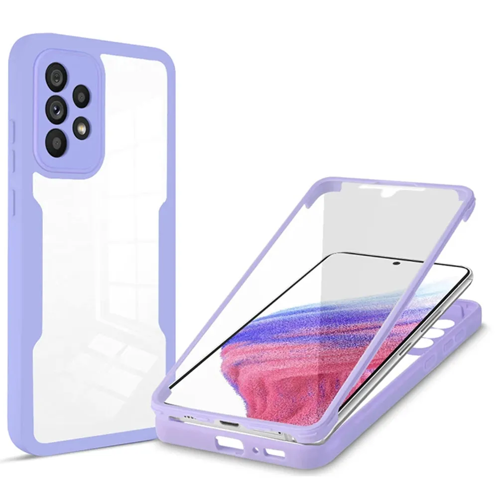 Custodia per Samsung Galaxy A53 5G A536, Techsuit, ColorVerse 360, Viola - immagine 1