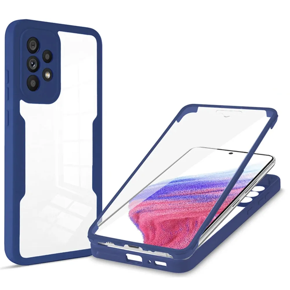 Custodia per Samsung Galaxy A53 5G A536, Techsuit, ColorVerse 360, Blu - immagine 1