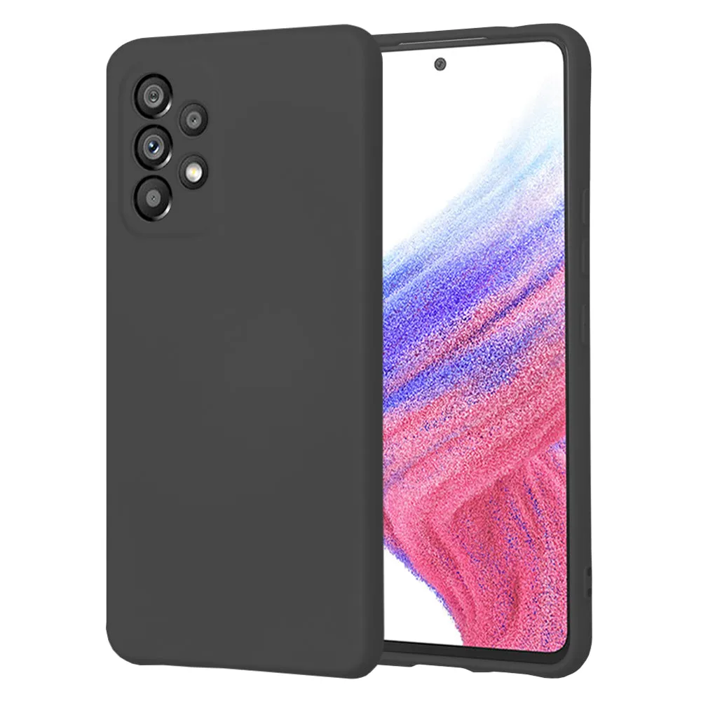 Custodia per Samsung Galaxy A53 5G A536, Techsuit, SoftFlex, Nera - immagine 1