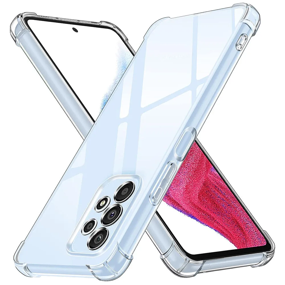 Custodia per Samsung Galaxy A53 5G A536, Techsuit, Shockproof Clear, Trasparente - immagine 1