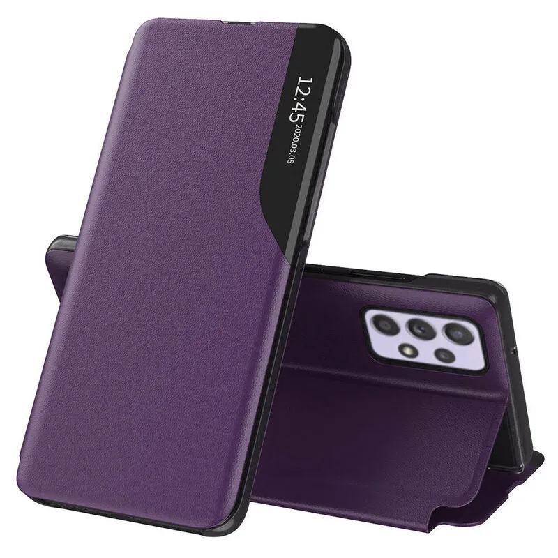 Custodia per Samsung Galaxy A52s 5G A528 / A52 5G A526 / A52 A525, Techsuit, eFold, Viola - immagine 1