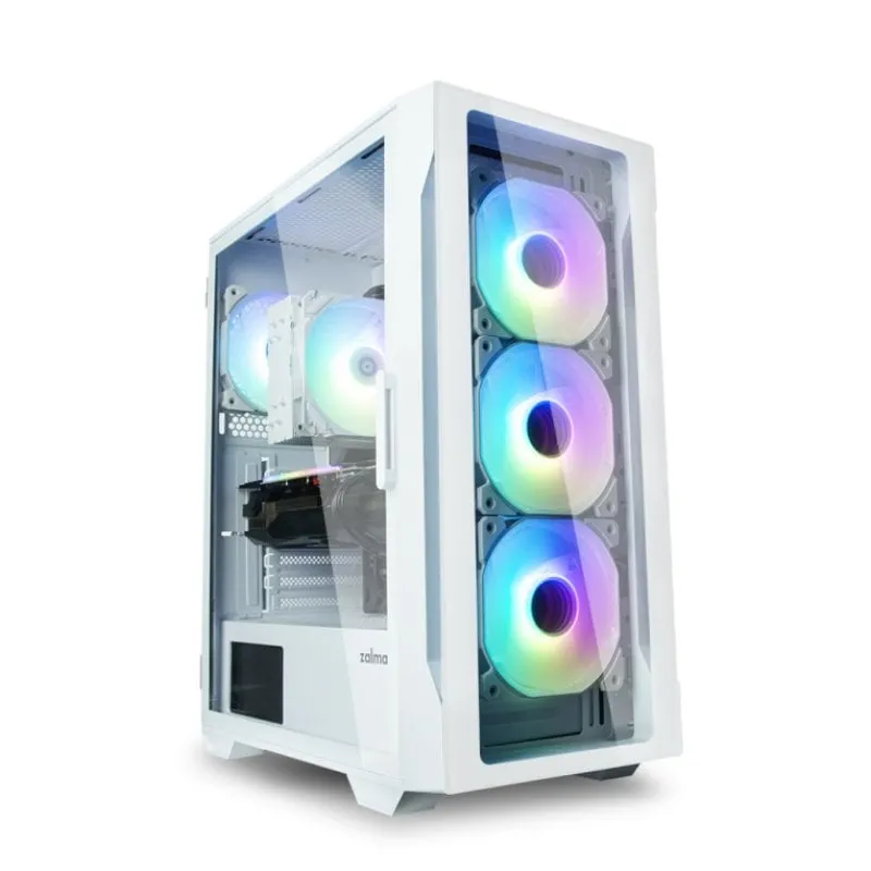 Zalman I3 Neo Tg Atx Box 4xvent 120mm 2xusb 3.0 Bianco Senza Alimentatore - immagine 1