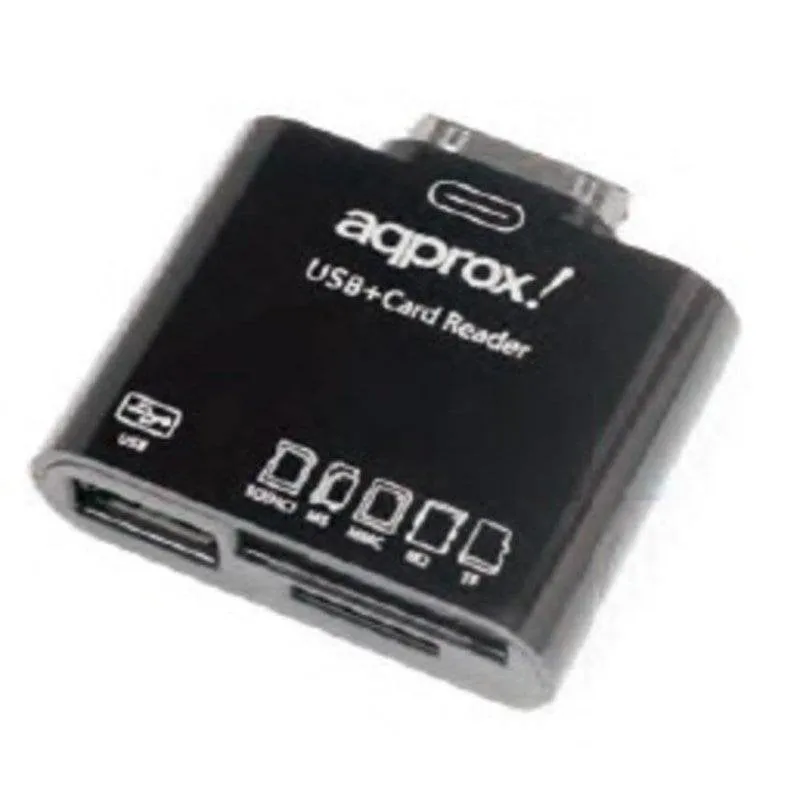 Lettore di schede Approx appCRS USB 2.0 Samsung 30-pin Nero - immagine 1