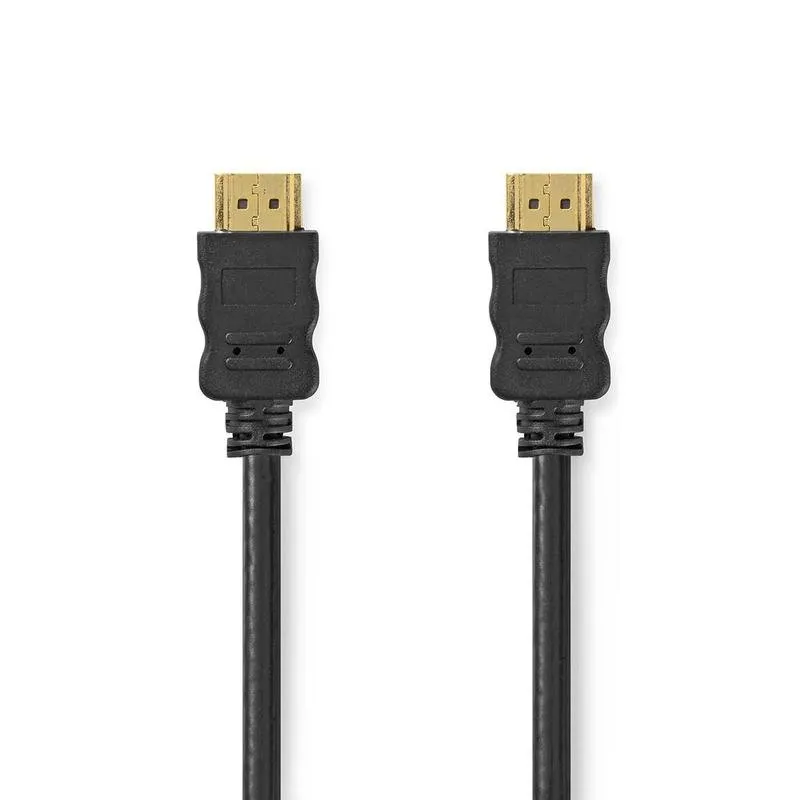Cavo HDMI Nedis CVGL34060BK200 20m HDMI 2.0 4K ARC Ethernet placcato oro nero - immagine 1