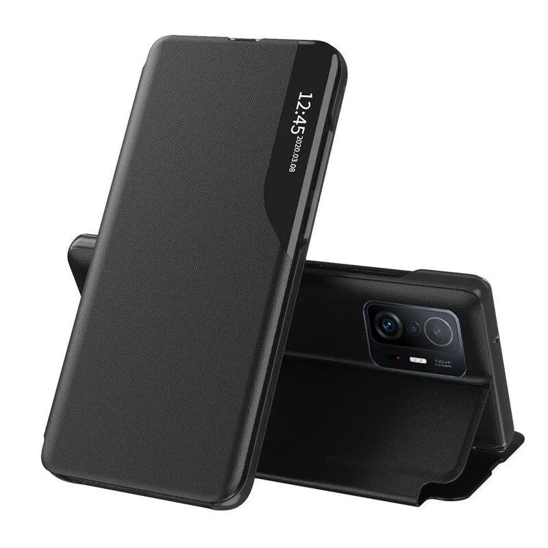 Custodia per Xiaomi 11T / 11T Pro, Techsuit, eFold, Nera - immagine 1