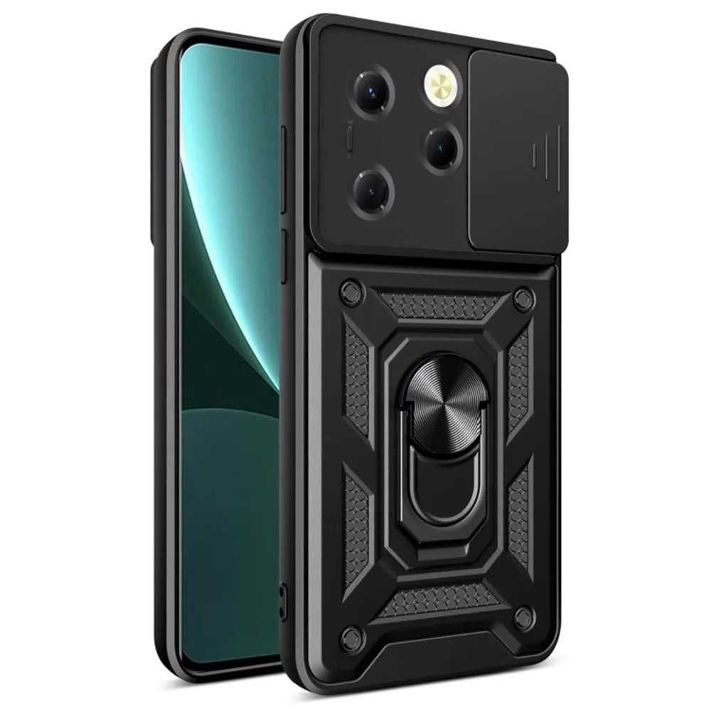 Custodia per Tecno Spark 20 Pro / Infinix Hot 40 / Hot 40 Pro, Techsuit, CamShield, Nera - immagine 1