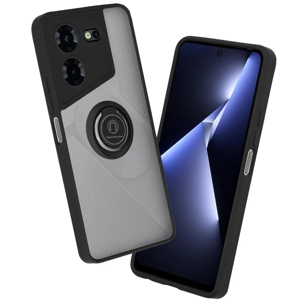 Custodia per Tecno Pova 5 Pro, Techsuit, Glinth, Nera - immagine 1