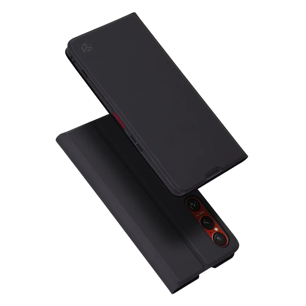 Custodia per Sony Xperia 1 VI, Techsuit, Magskin Book, Nera - immagine 1