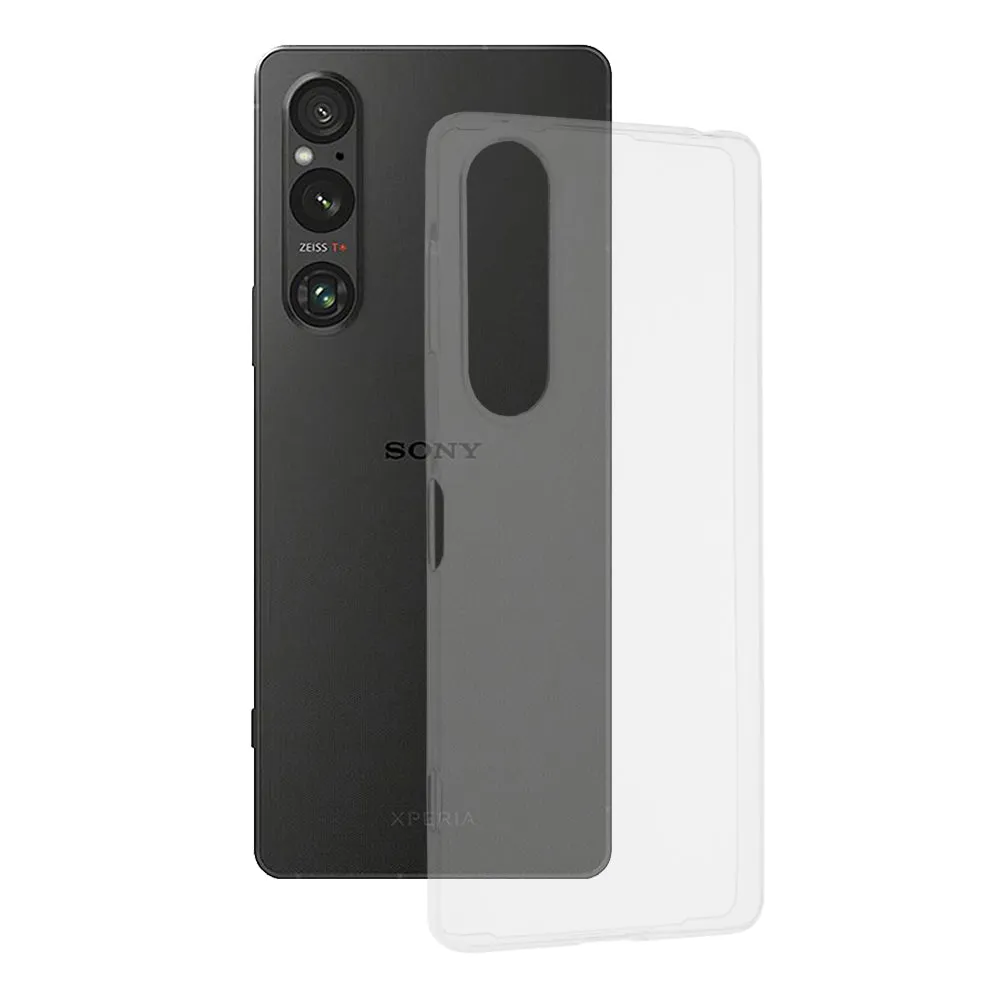 Custodia per Sony Xperia 1 V, Techsuit, Chiara, Trasparente - immagine 1