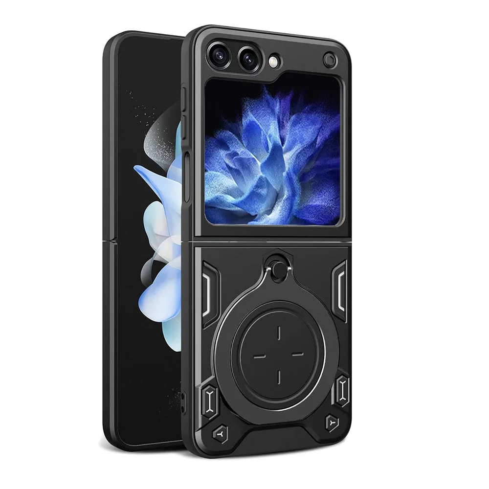 Custodia per Samsung Galaxy Z Flip5 F731, Techsuit, CamGuard Pro, Nera - immagine 1