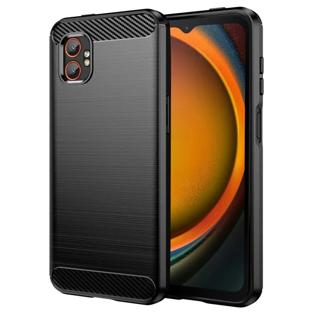 Custodia per Samsung Galaxy XCover7 Pro, Techsuit, Carbonio, Nera - immagine 1