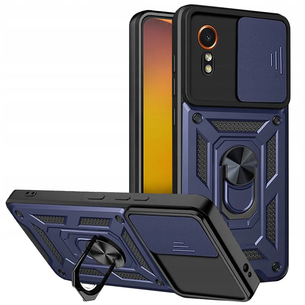 Custodia per Samsung Galaxy Xcover7 G556, Techsuit, CamShield, Blu - immagine 1