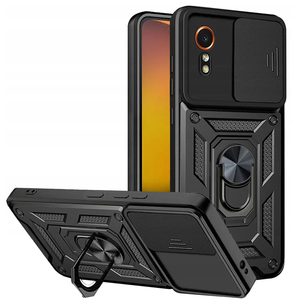 Custodia per Samsung Galaxy Xcover7 G556, Techsuit, CamShield, Nera - immagine 1
