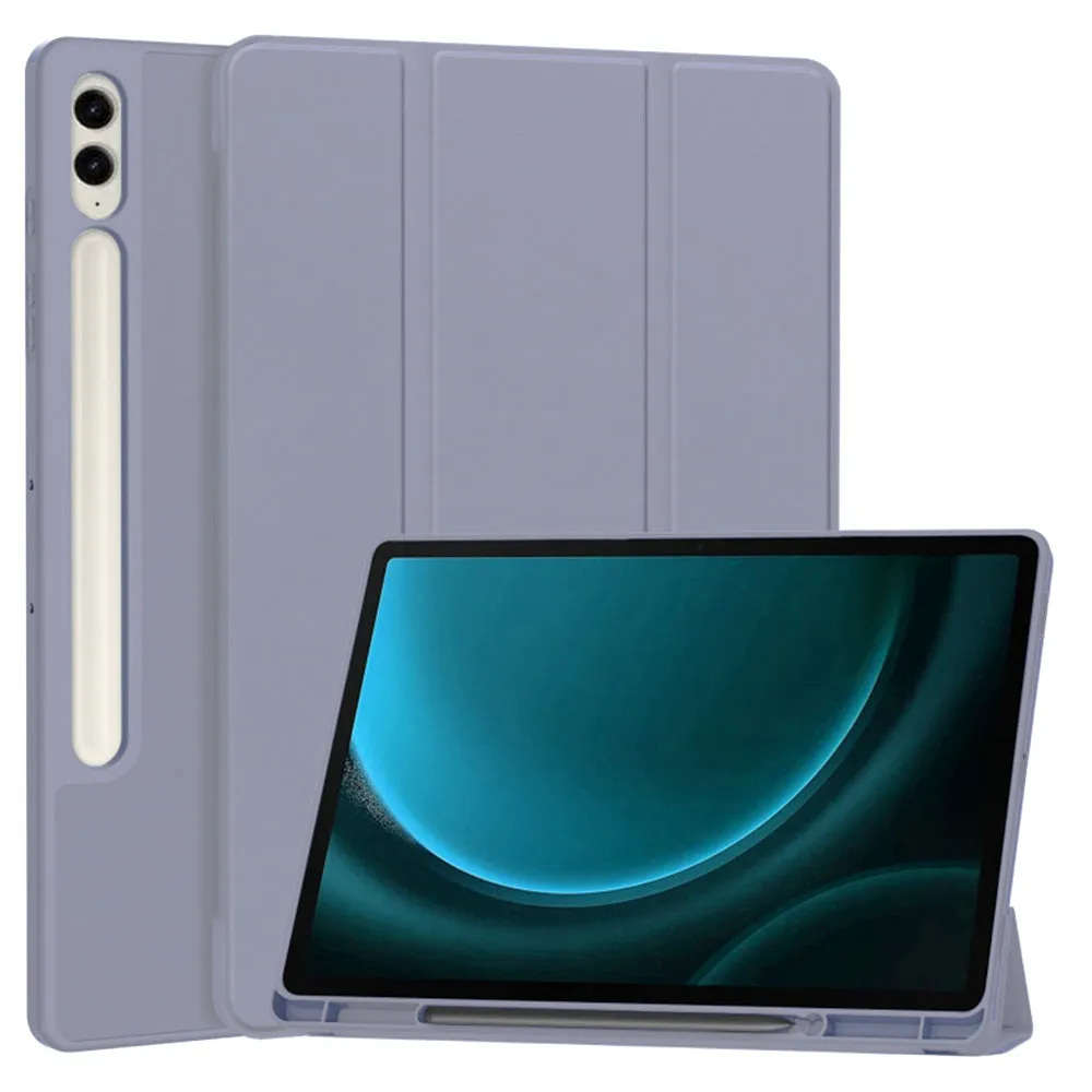 Custodia per Samsung Galaxy Tab S9 FE+, Techsuit, Flex Trifold, Viola - immagine 1