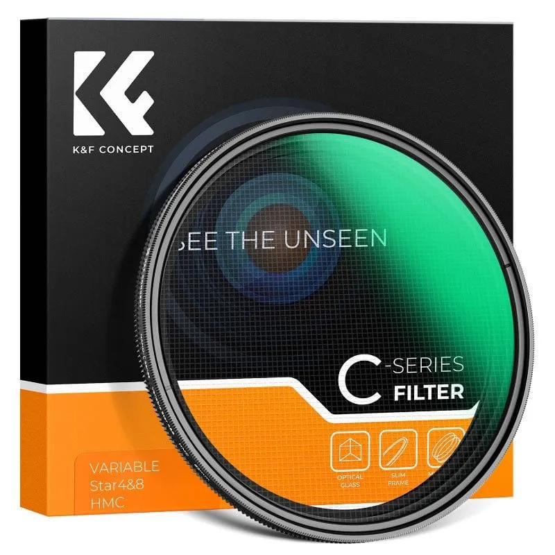 Filtro K&F Nano C 72 mm Effetto Stella 4-8 Punte Alluminio - immagine 1