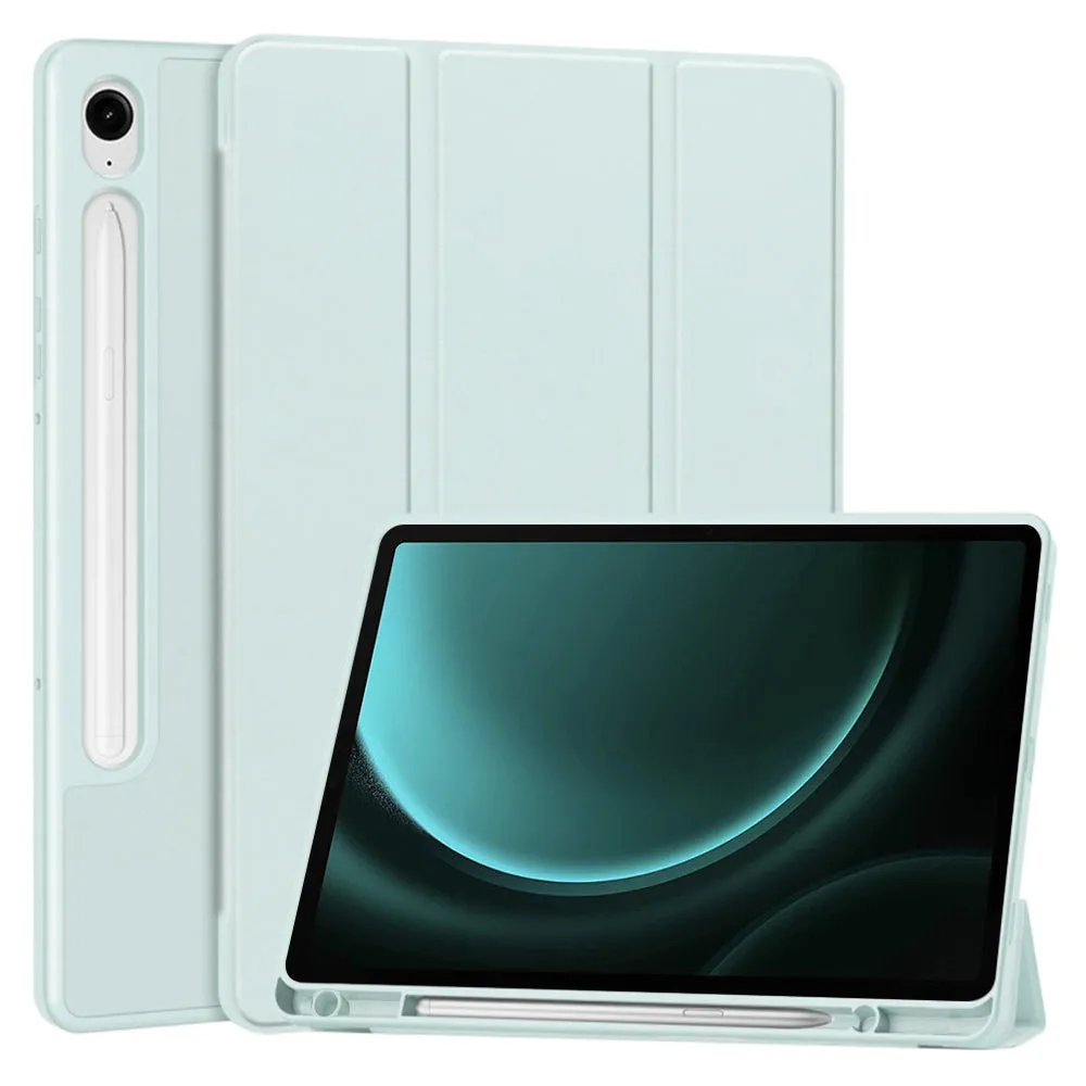 Custodia per Samsung Galaxy Tab S9 FE / Tab S9 / Tab S10 FE, Techsuit, Flex Trifold, Blu - immagine 1