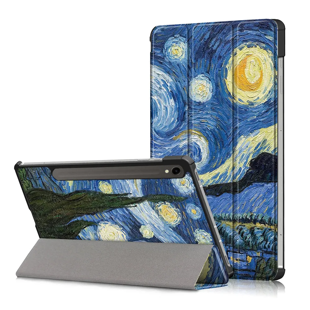 Custodia per Samsung Galaxy Tab S9 FE / Tab S9 / Tab S10 FE, Techsuit, FoldPro Starry Night, Multicolore - immagine 1
