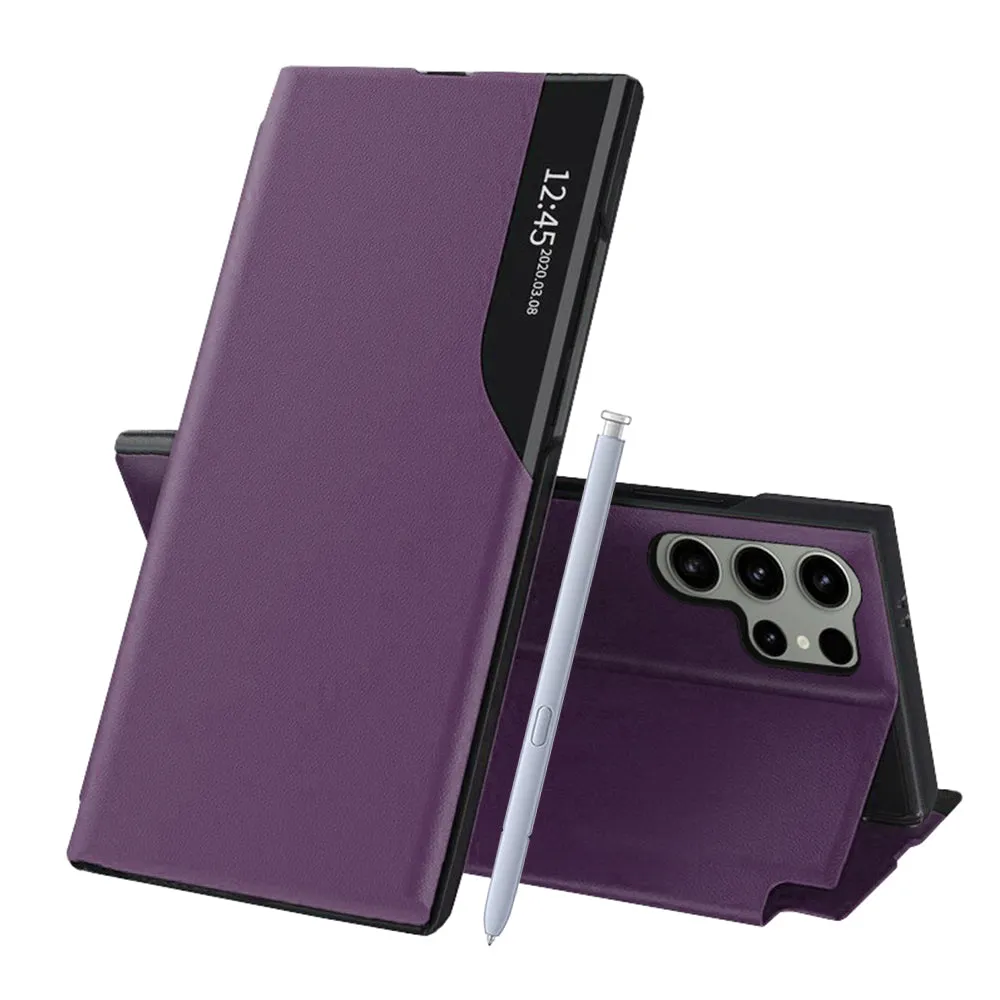 Custodia per Samsung Galaxy S25 Ultra S938, Techsuit, eFold, Viola - immagine 1
