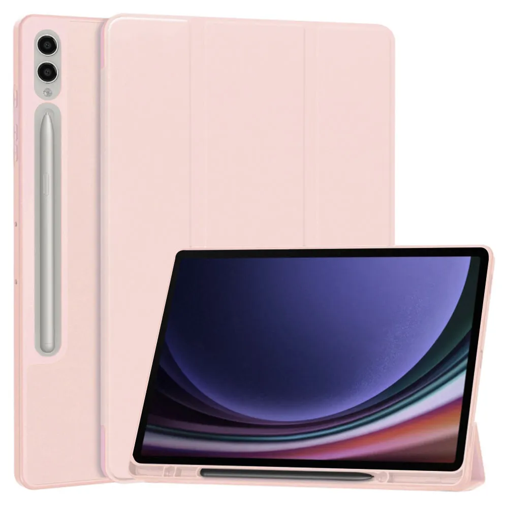 Custodia per Samsung Galaxy Tab S10+ / Tab S9+, Techsuit, Flex Trifold, Rosa - immagine 1