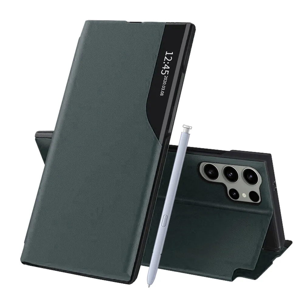Custodia per Samsung Galaxy S25 Ultra S938, Techsuit, eFold, Verde - immagine 1