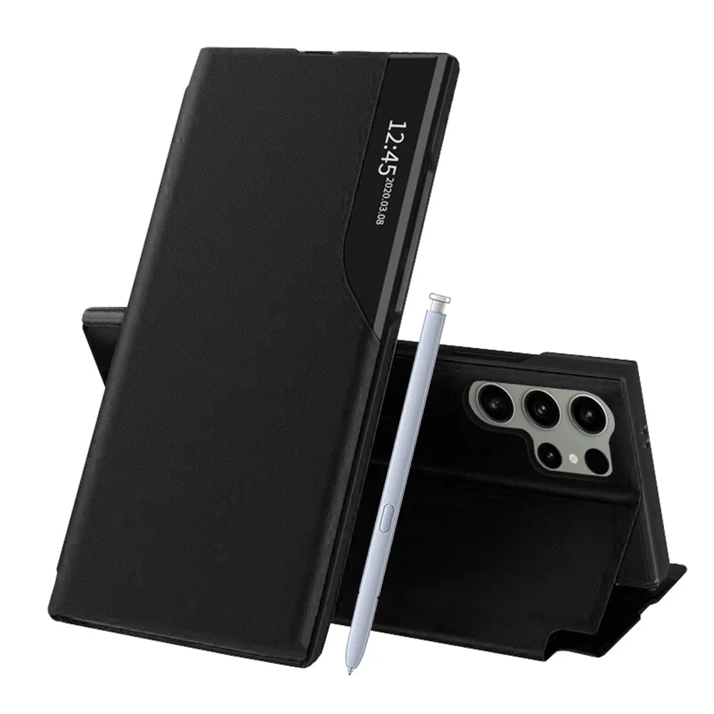 Custodia per Samsung Galaxy S25 Ultra S938, Techsuit, eFold, Nera - immagine 1