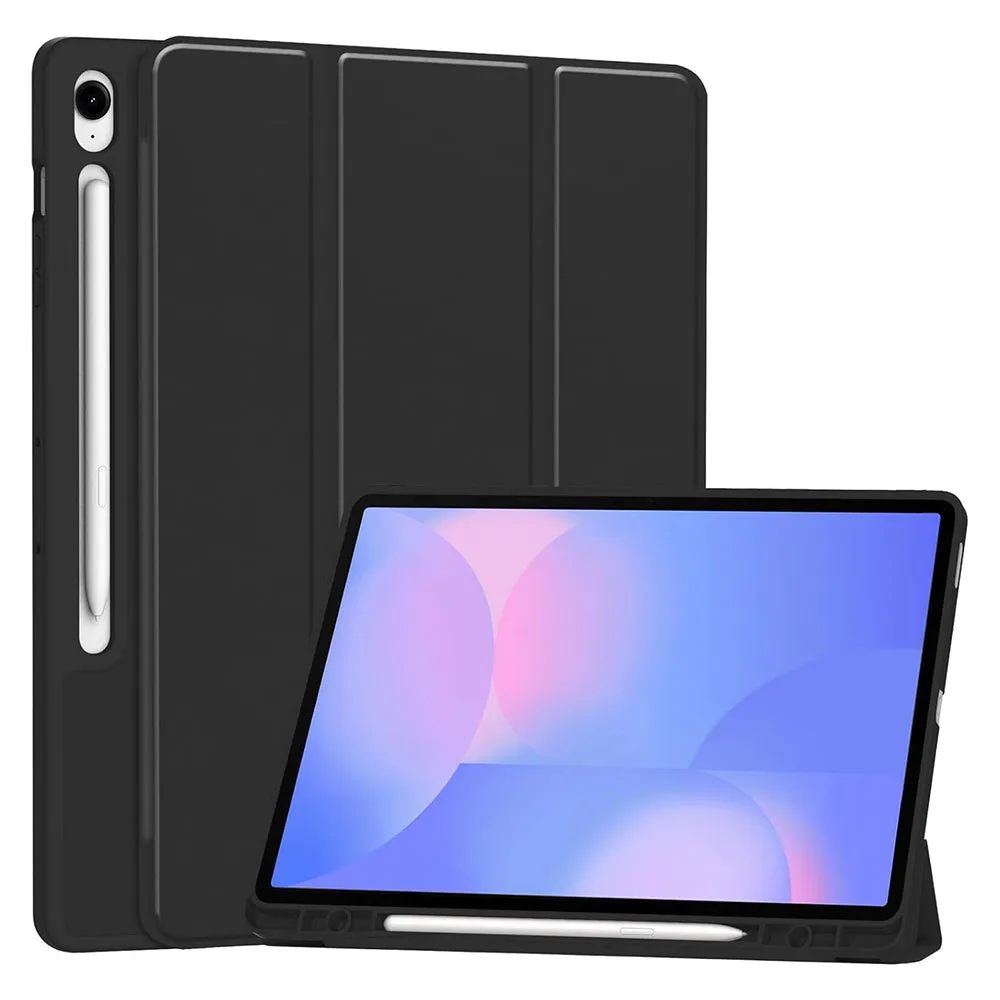 Custodia per Samsung Galaxy Tab S10 FE+, Techsuit, Flex Trifold, Nera - immagine 1