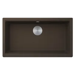 Lavello 1 vasca (75x43,5cm) TIME UM 130 Espresso Opaco LG213078BSO - immagine 1