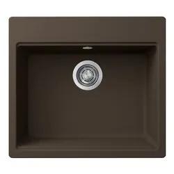 Lavello 1 vasca (57x51cm) TIME 105 Espresso Opaco LG210578 - immagine 1
