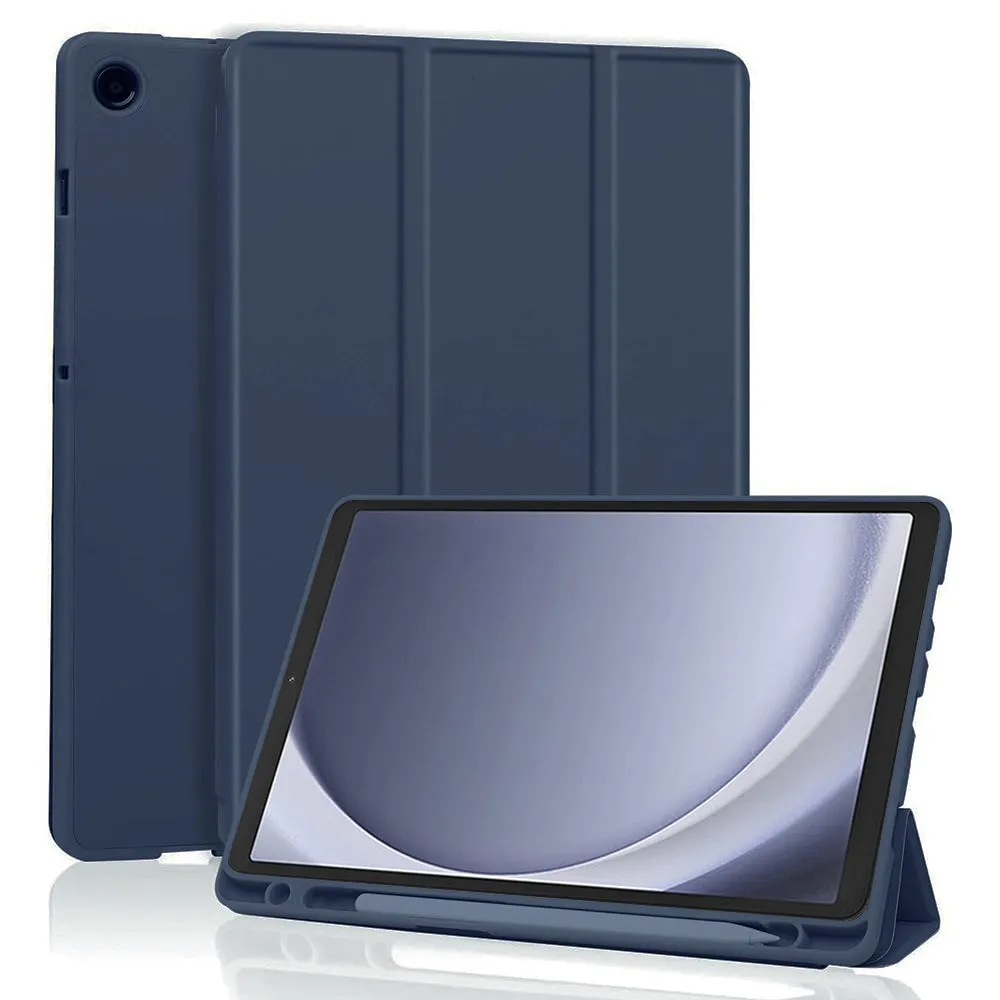 Custodia per Samsung Galaxy Tab A11 / Tab A9, Techsuit, Flex Trifold, Blu Navy - immagine 1