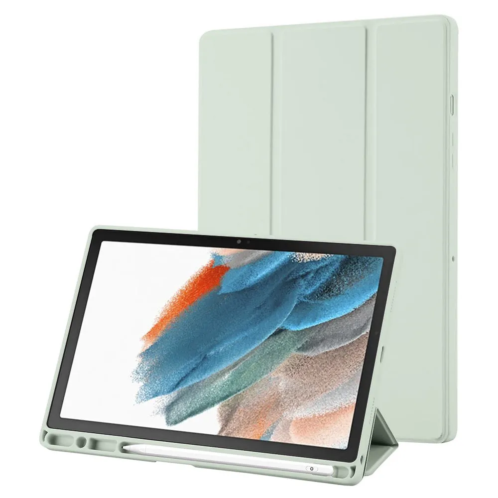 Custodia per Samsung Galaxy Tab A8 10.5 (2021), Techsuit, Flex Trifold, Verde Matcha - immagine 1