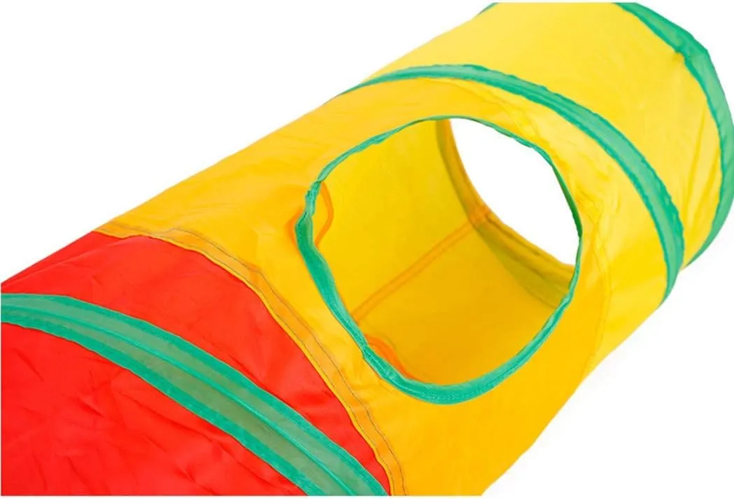 Tunnel per Gatti Pieghevole - Tunnel per Conigli - Giochi per Conigli, Poliestere, Design Compatto e Portatile con Giocattolo Sospeso, Adatto per Gatti, Conigli, Cuccioli e Piccoli Animali - immagine 3