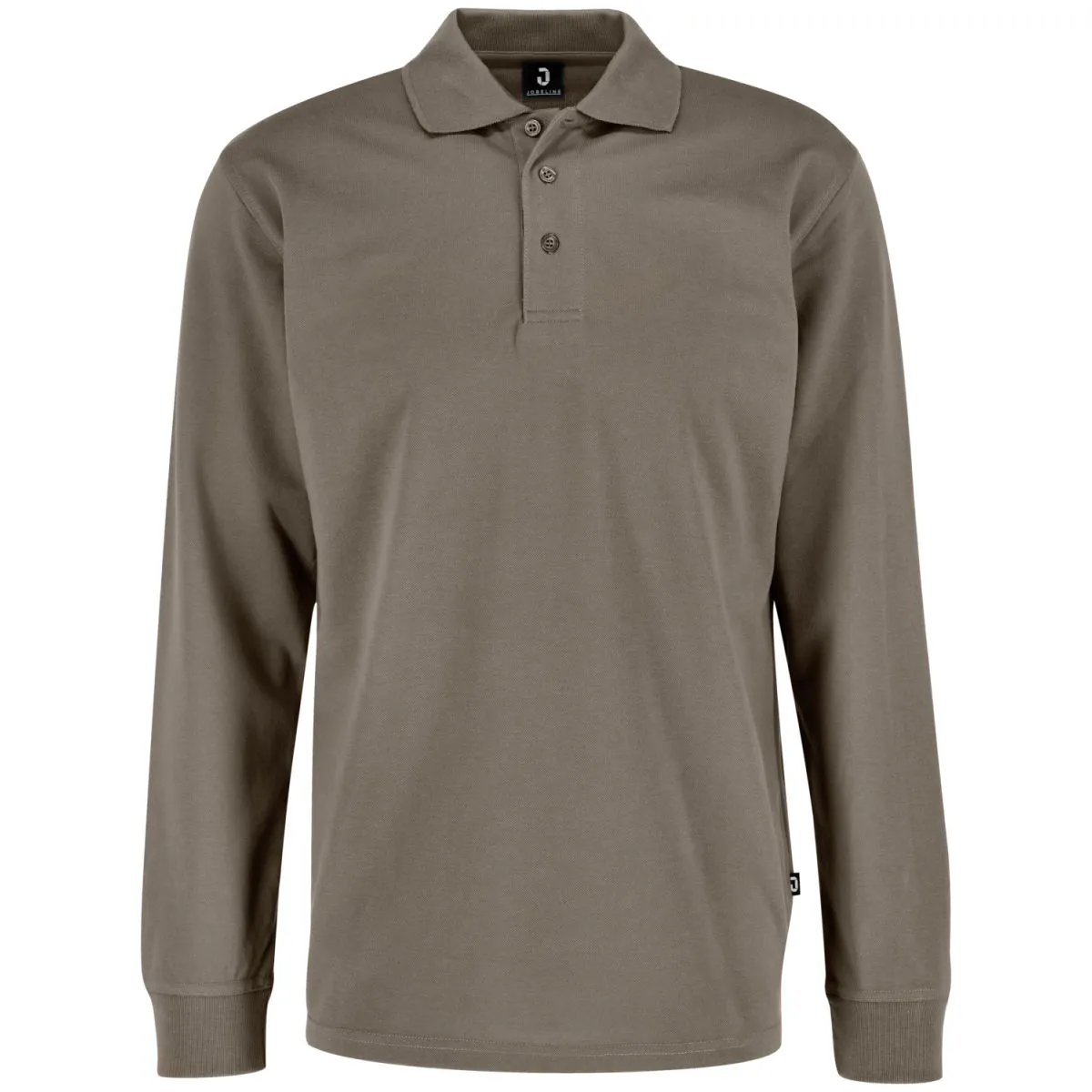 JOBELINE Polo da uomo Fly maniche lunghe; Taglia XL; tortora - immagine 1