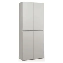 BOX CONTENITORE Armadio 4 Ante battenti Grigio (80cm) Mobile KIT - immagine 1