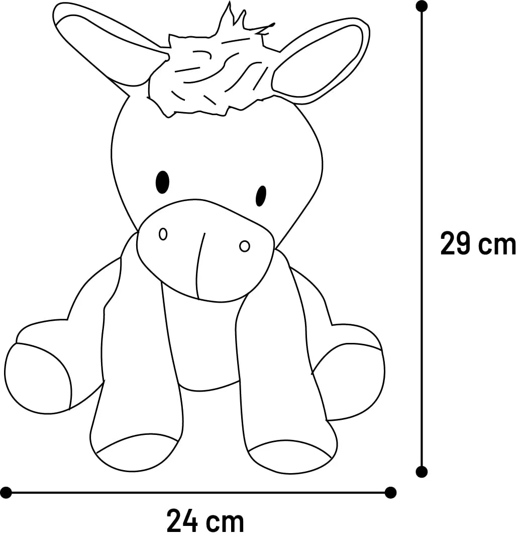 Flamingo Giochi per gatti – Azor asino rosa XL – 29 cm – Peluche morbido e velluto a coste – Con squeaker – Design unico - immagine 3