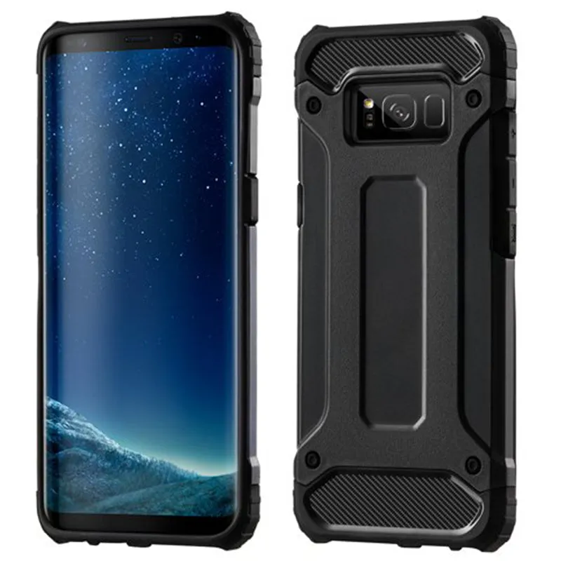 Custodia per Samsung Galaxy S8+ G955, Techsuit, Hybrid Armor, Nera - immagine 1