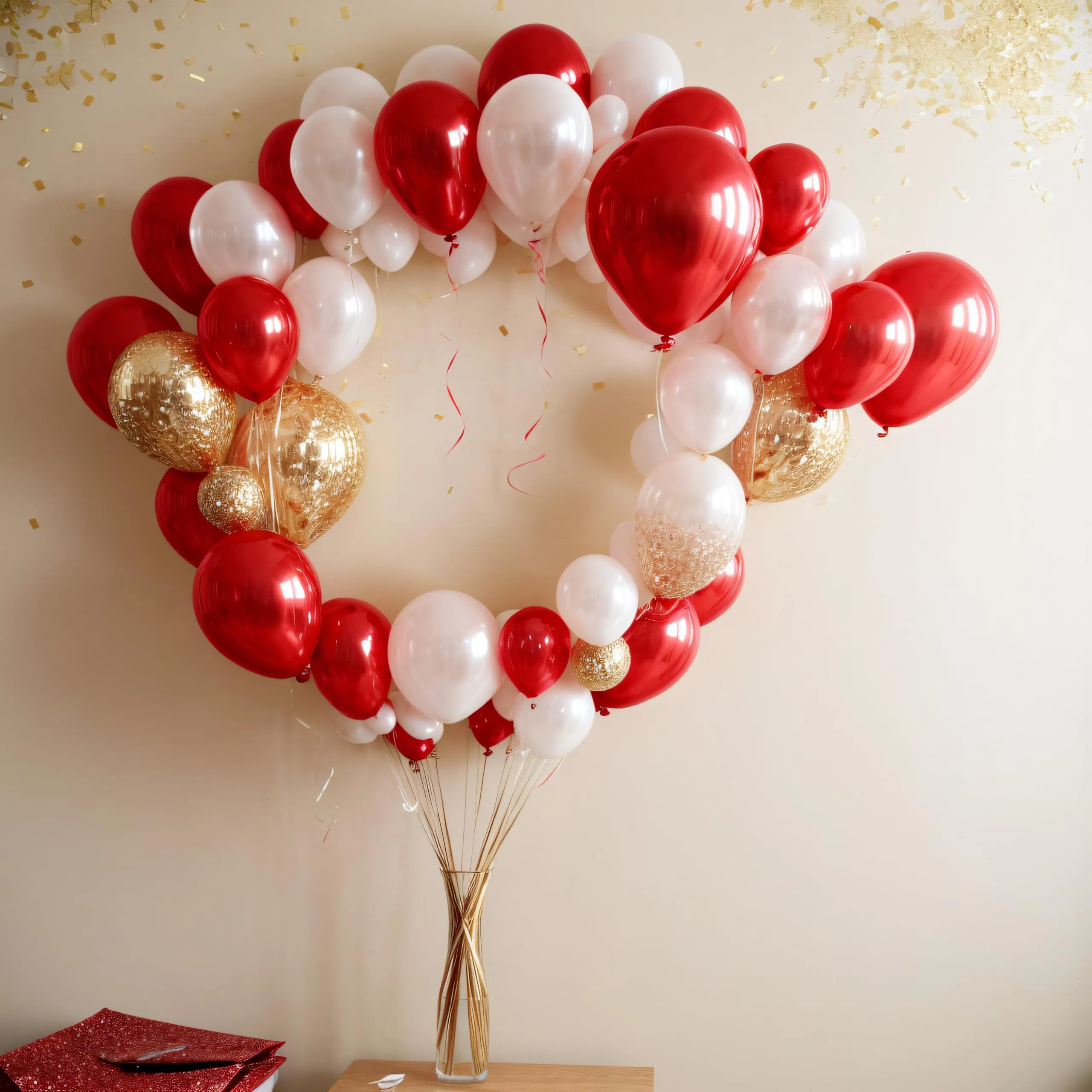 50 Palloncini Rossi • 30 Cm • Colori Vivaci Lucenti • Qualità Premium • Lattice Naturale Biodegradabili Ecologici • Gonfiabili Aria Elio Acqua • Baby Shower Battesimo Compleanno Feste di Laurea Arco - immagine 7