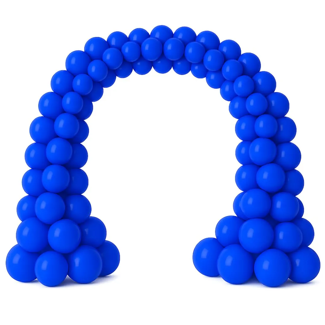 50 Palloncini Blu • 30 Cm • Colori Vivaci Lucenti • Qualità Premium • Lattice Naturale Biodegradabili Ecologici • Gonfiabili Aria Elio Acqua • Baby Shower Battesimo Compleanno Feste di Laurea Arco - immagine 4