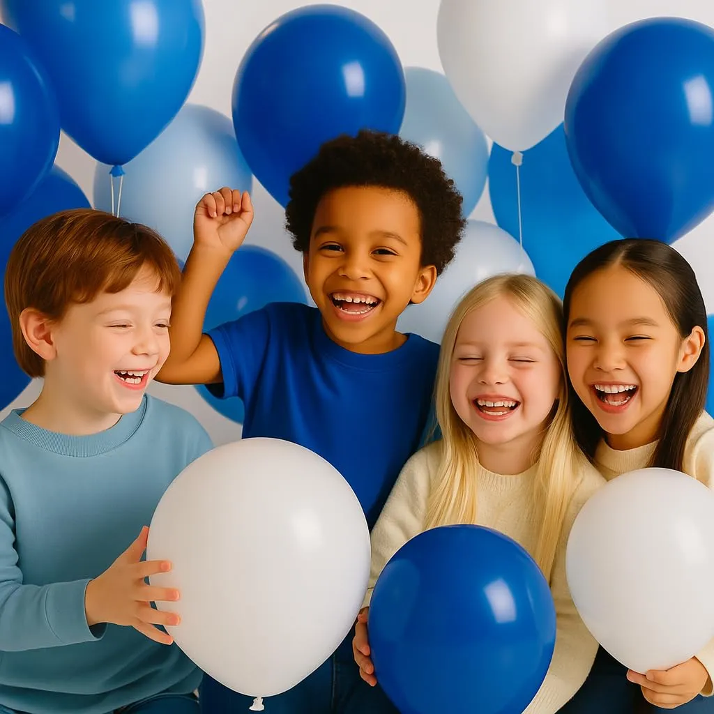 50 Palloncini Blu • 30 Cm • Colori Vivaci Lucenti • Qualità Premium • Lattice Naturale Biodegradabili Ecologici • Gonfiabili Aria Elio Acqua • Baby Shower Battesimo Compleanno Feste di Laurea Arco - immagine 5