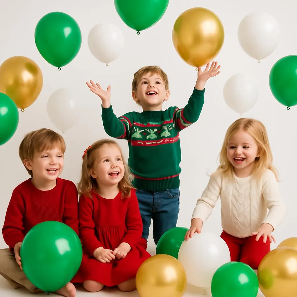 50 Palloncini Verdi • 30 Cm • Colori Vivaci Lucenti • Qualità Premium • Lattice Naturale Biodegradabili Ecologici • Gonfiabili Aria Elio Acqua • Baby Shower Battesimo Compleanno Feste di Laurea Arco - immagine 5