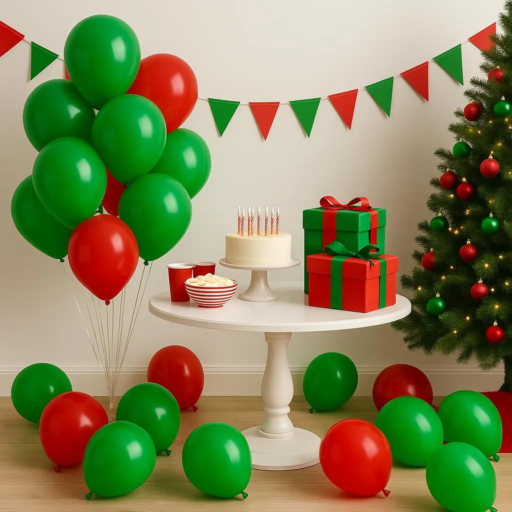 50 Palloncini Verdi • 30 Cm • Colori Vivaci Lucenti • Qualità Premium • Lattice Naturale Biodegradabili Ecologici • Gonfiabili Aria Elio Acqua • Baby Shower Battesimo Compleanno Feste di Laurea Arco - immagine 6
