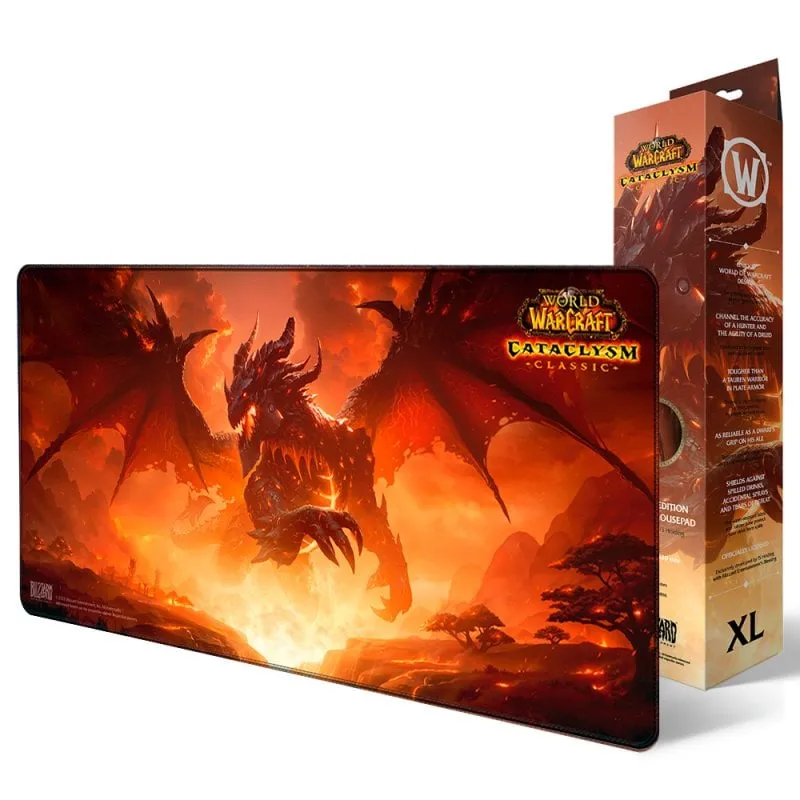 Alfombrilla Gaming XL World Of Warcraft Classic Cataclysm Deathwing 90 cm - immagine 1