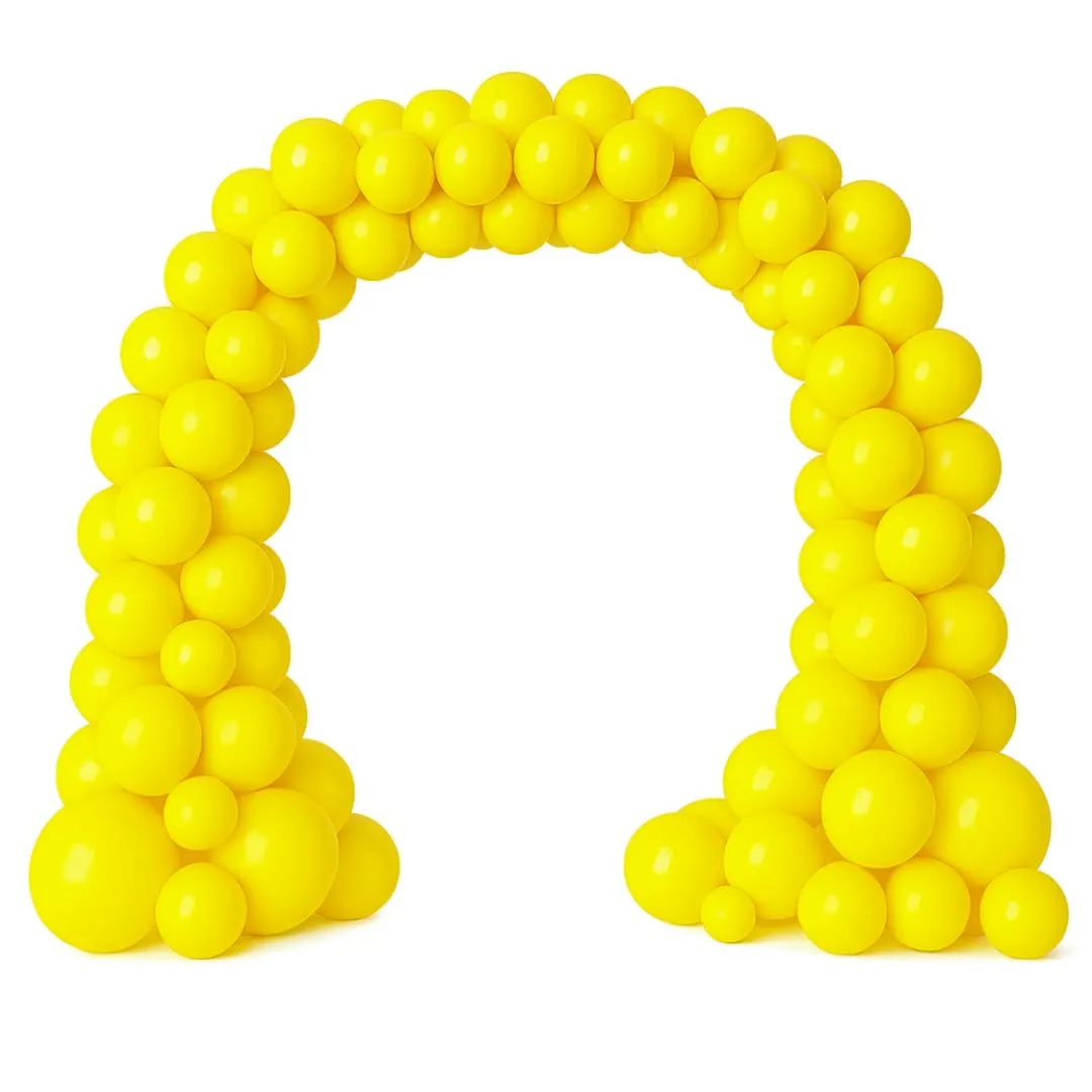 50 Palloncini Gialli • 30 Cm • Colori Vivaci Lucenti • Qualità Premium • Lattice Naturale Biodegradabili Ecologici • Gonfiabili Aria Elio Acqua • Baby Shower Battesimo Compleanno Feste di Laurea Arco - immagine 4