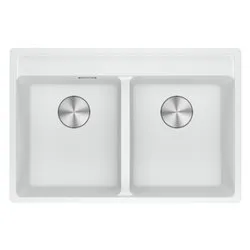 Lavello 2 vasche (76x51cm) Mrg 620 35 35 tl MARIS Bianco Opaco 114 0661 678 - immagine 1