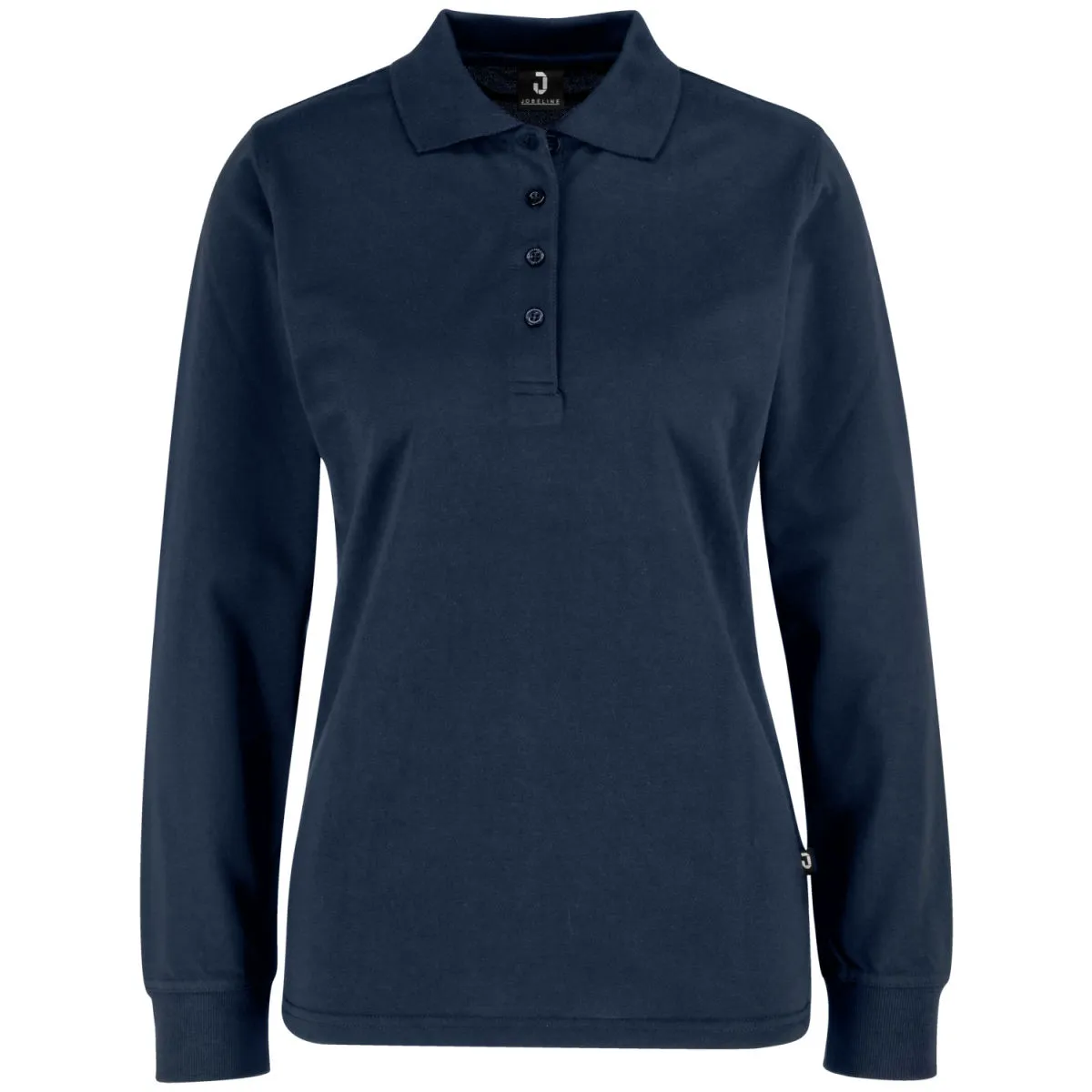 JOBELINE Polo da donna Flora maniche lunghe; Taglia M; blu navy - immagine 1